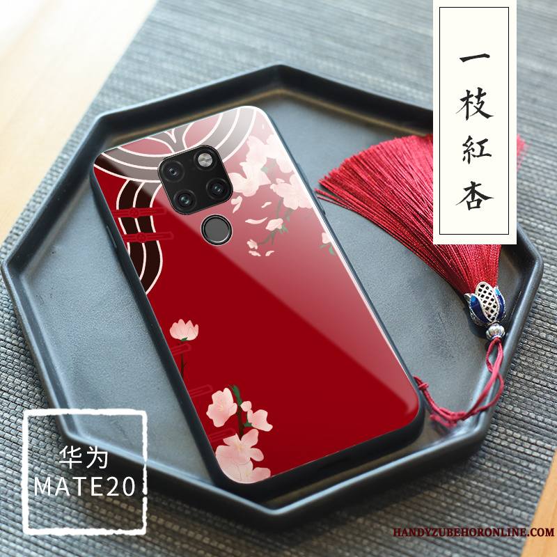 Huawei Mate 20 Verre Trempé Palais Protection Floral Original Coque De Téléphone Tout Compris