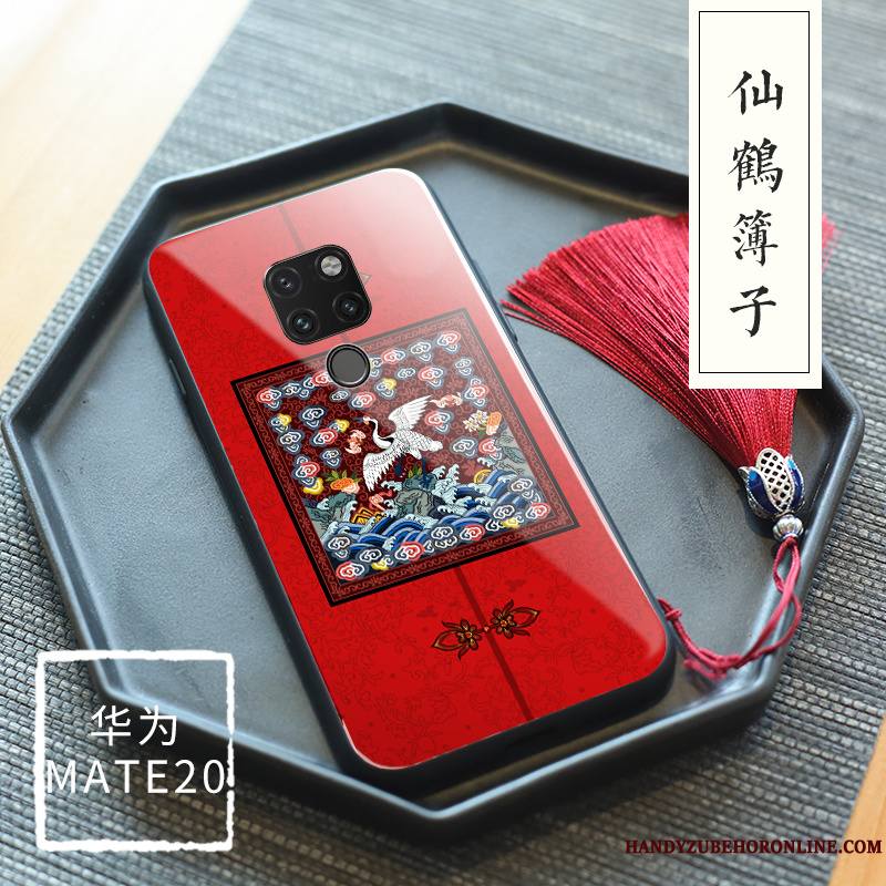 Huawei Mate 20 Verre Trempé Palais Protection Floral Original Coque De Téléphone Tout Compris