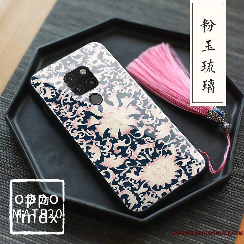 Huawei Mate 20 Verre Trempé Palais Protection Floral Original Coque De Téléphone Tout Compris