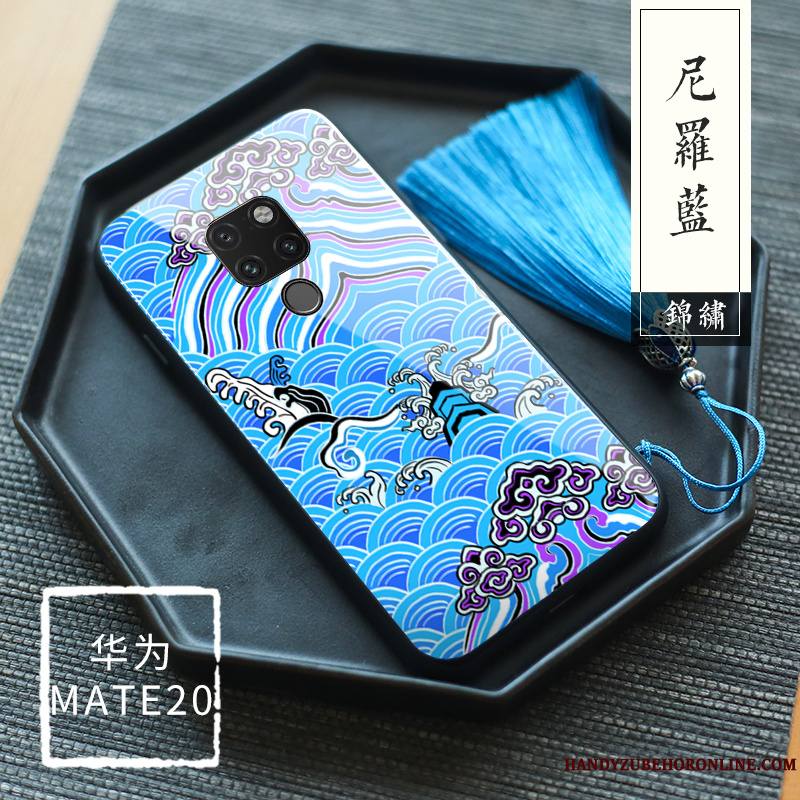 Huawei Mate 20 Verre Trempé Palais Protection Floral Original Coque De Téléphone Tout Compris