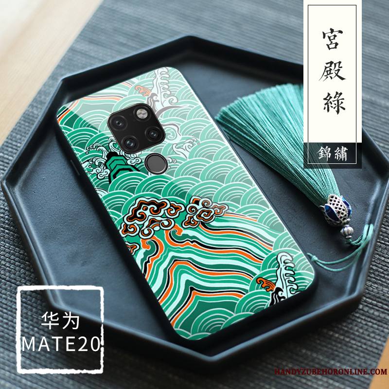 Huawei Mate 20 Verre Trempé Palais Protection Floral Original Coque De Téléphone Tout Compris