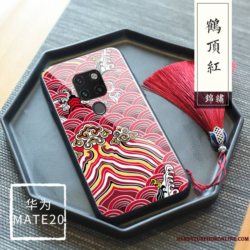 Huawei Mate 20 Verre Trempé Palais Protection Floral Original Coque De Téléphone Tout Compris