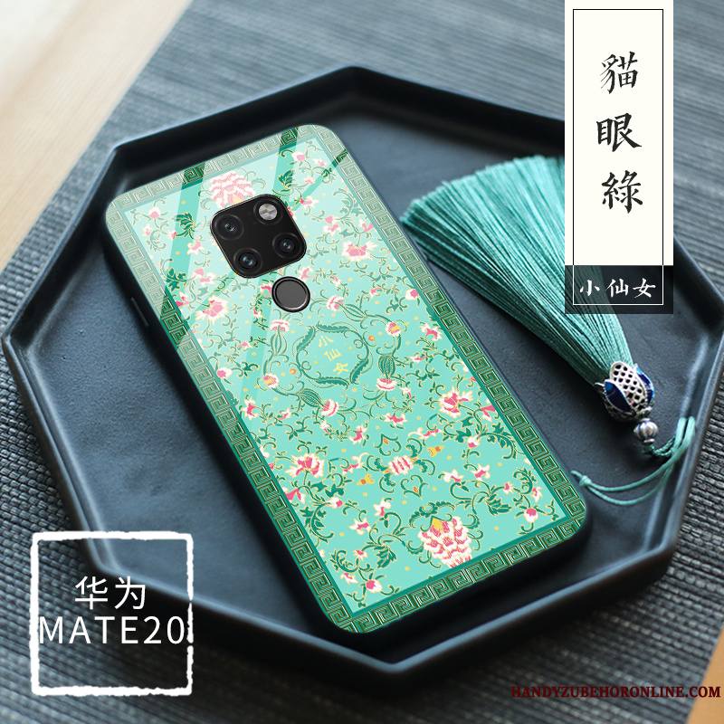 Huawei Mate 20 Verre Trempé Palais Protection Floral Original Coque De Téléphone Tout Compris