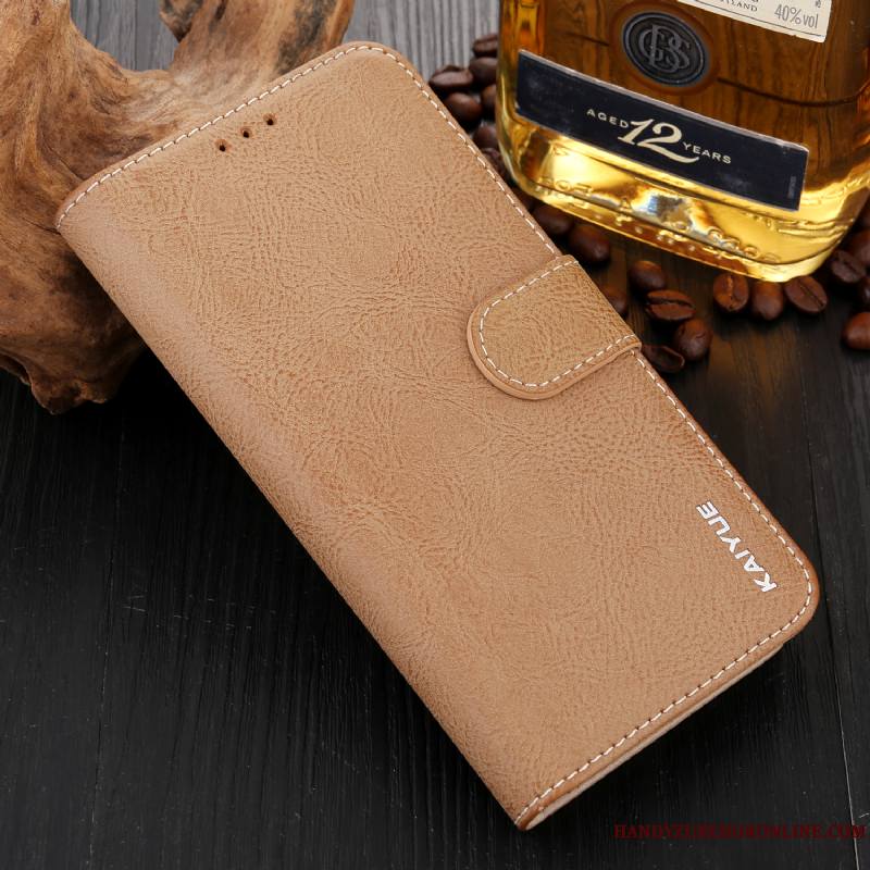 Huawei Mate 20 Vert Étui En Cuir Fluide Doux Coque De Téléphone Incassable Protection Carte