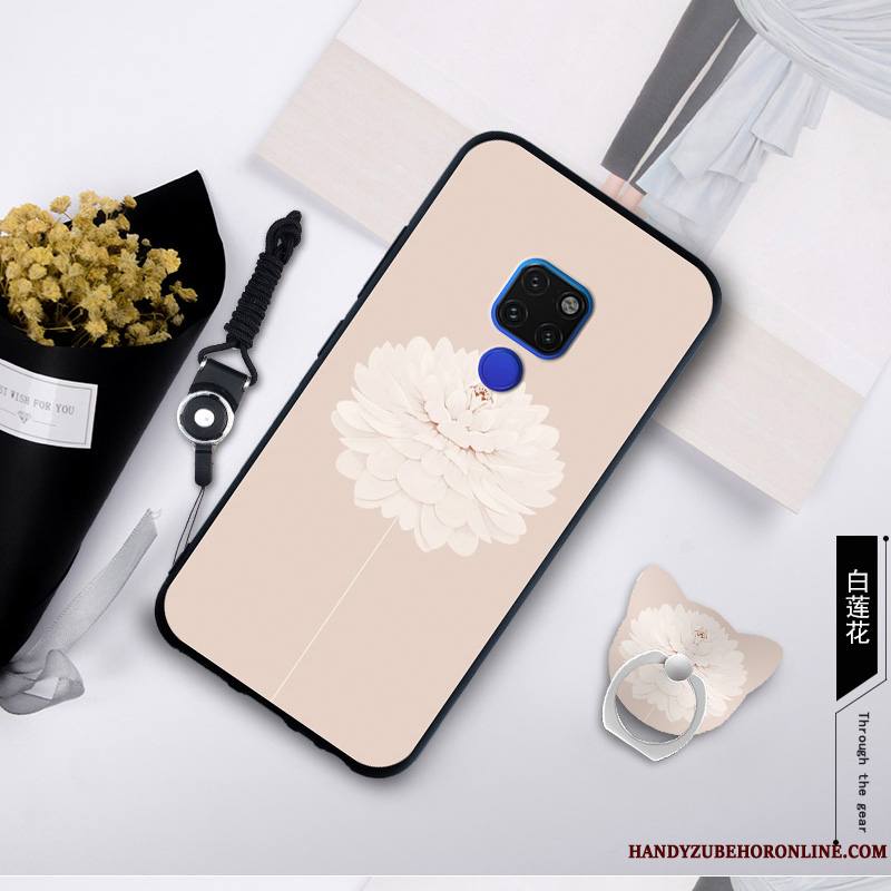 Huawei Mate 20 X Bleu Coque De Téléphone Incassable Peinture Étui Fluide Doux Protection