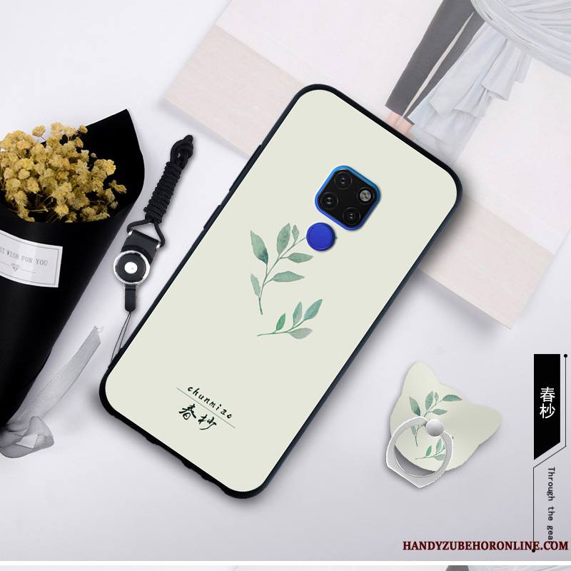 Huawei Mate 20 X Bleu Coque De Téléphone Incassable Peinture Étui Fluide Doux Protection