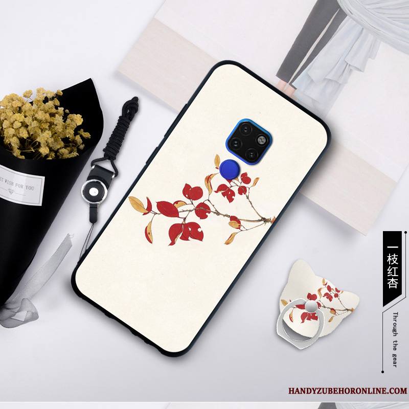 Huawei Mate 20 X Bleu Coque De Téléphone Incassable Peinture Étui Fluide Doux Protection