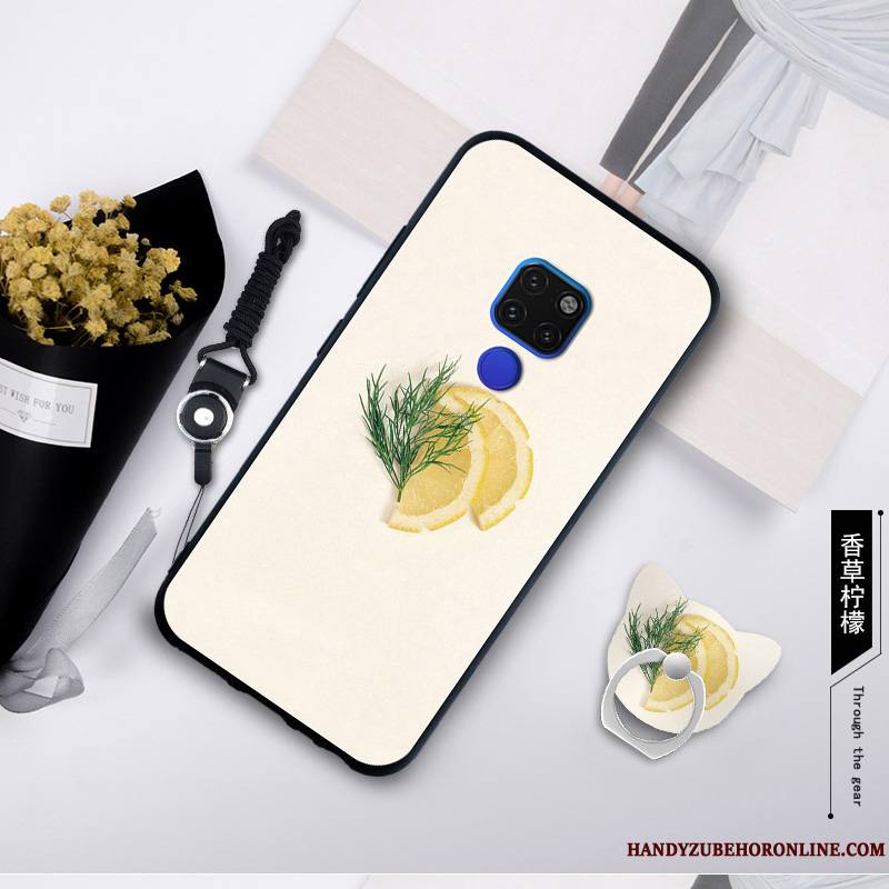 Huawei Mate 20 X Bleu Coque De Téléphone Incassable Peinture Étui Fluide Doux Protection