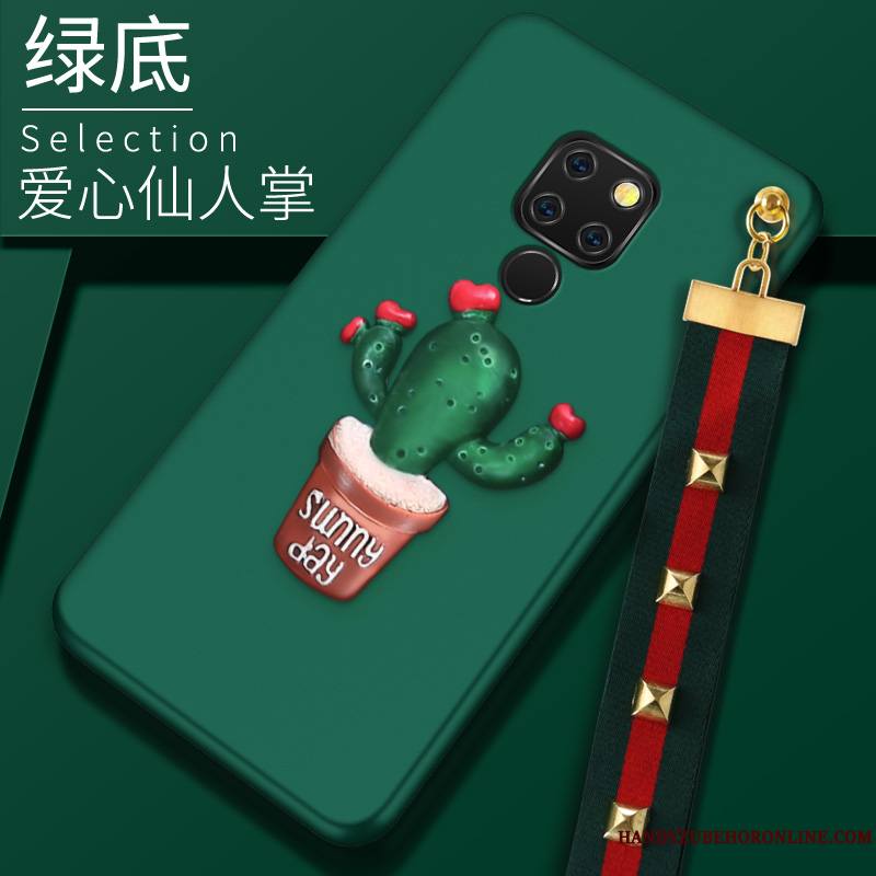 Huawei Mate 20 X Coque De Téléphone Mode Marque De Tendance Créatif Silicone Vert Incassable