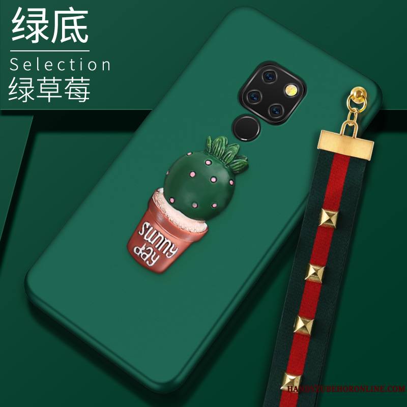 Huawei Mate 20 X Coque De Téléphone Mode Marque De Tendance Créatif Silicone Vert Incassable