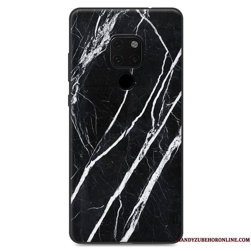 Huawei Mate 20 X Coque Personnalité Bleu Protection Peinture Créatif Grand Étui