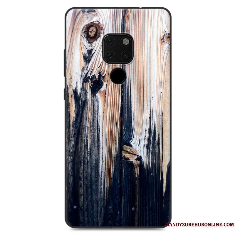 Huawei Mate 20 X Coque Personnalité Bleu Protection Peinture Créatif Grand Étui