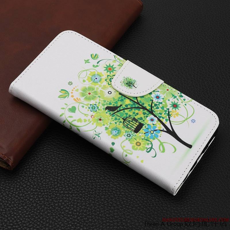 Huawei Mate 20 X Créatif Étui En Cuir Vert Protection Coque De Téléphone Personnalité Incassable