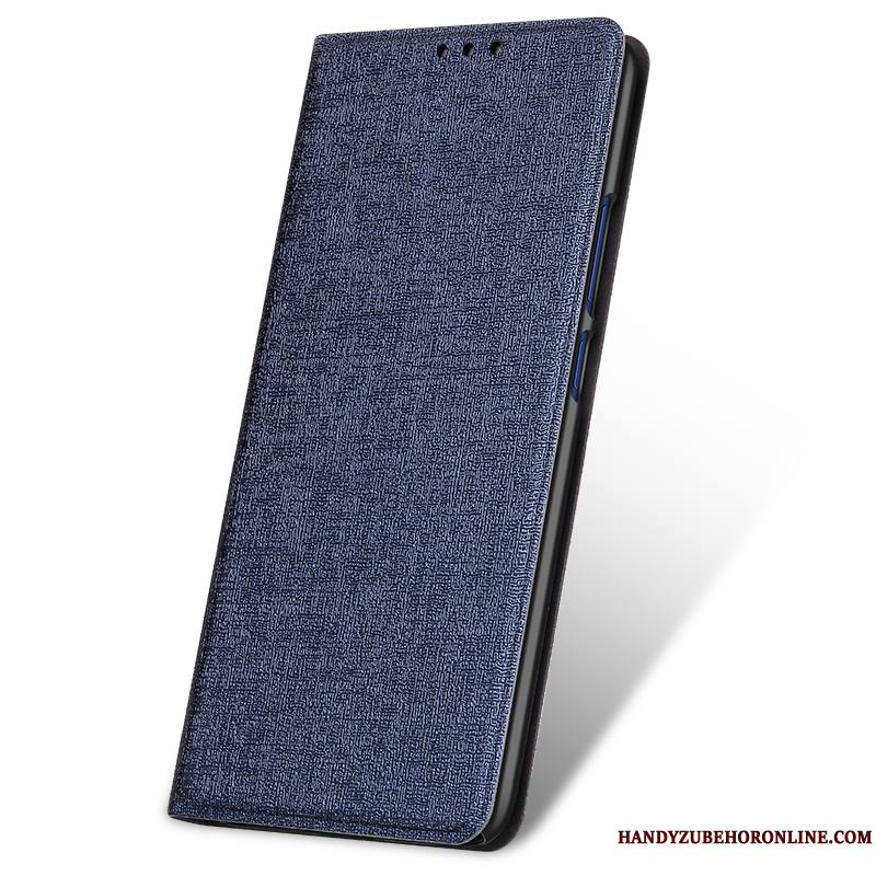 Huawei Mate 20 Étui En Cuir Coque De Téléphone Incassable Protection Mode Clamshell Noir