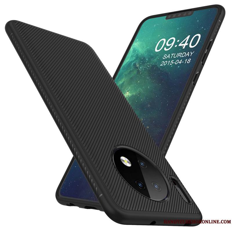 Huawei Mate 30 Coque Créatif Bleu Étui Personnalité Silicone Très Mince Racé