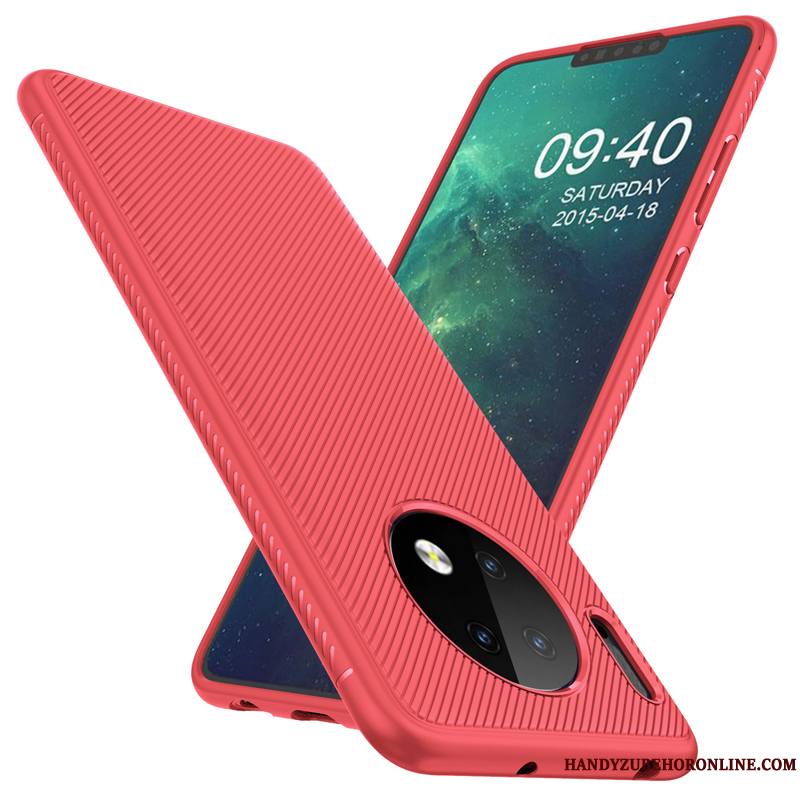 Huawei Mate 30 Coque Créatif Bleu Étui Personnalité Silicone Très Mince Racé