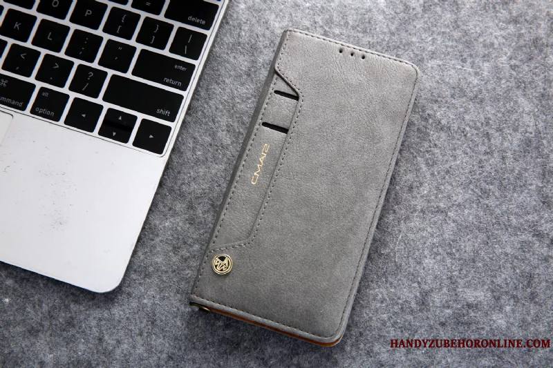 Huawei Mate 30 Coque De Téléphone Protection Étui En Cuir Carte Incassable Portefeuille Business