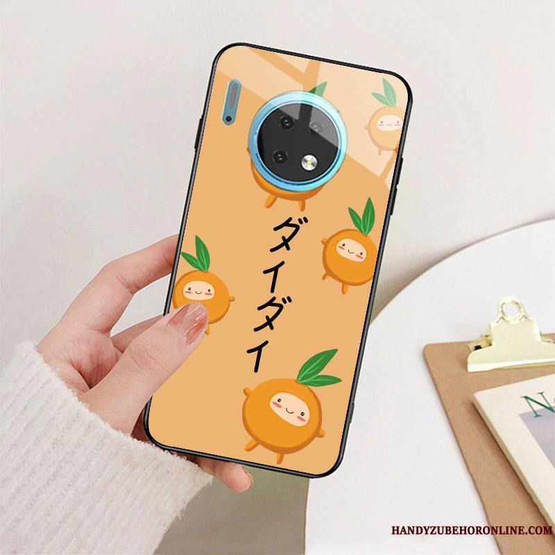 Huawei Mate 30 Coque Simple Étui Art Personnalisé Petit Incassable Rose