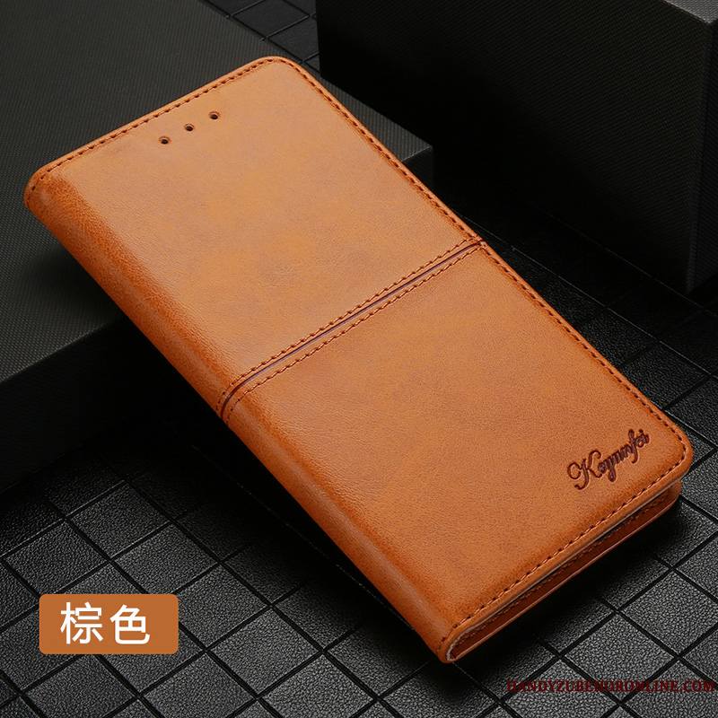 Huawei Mate 30 Pro Clamshell Protection Business Coque De Téléphone Rouge Incassable Étui En Cuir