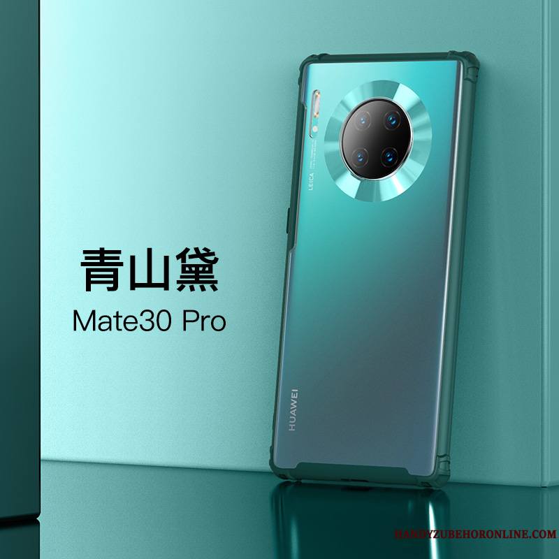 Huawei Mate 30 Pro Coque De Téléphone Nouveau Vert Protection Fluide Doux Ballon Transparent