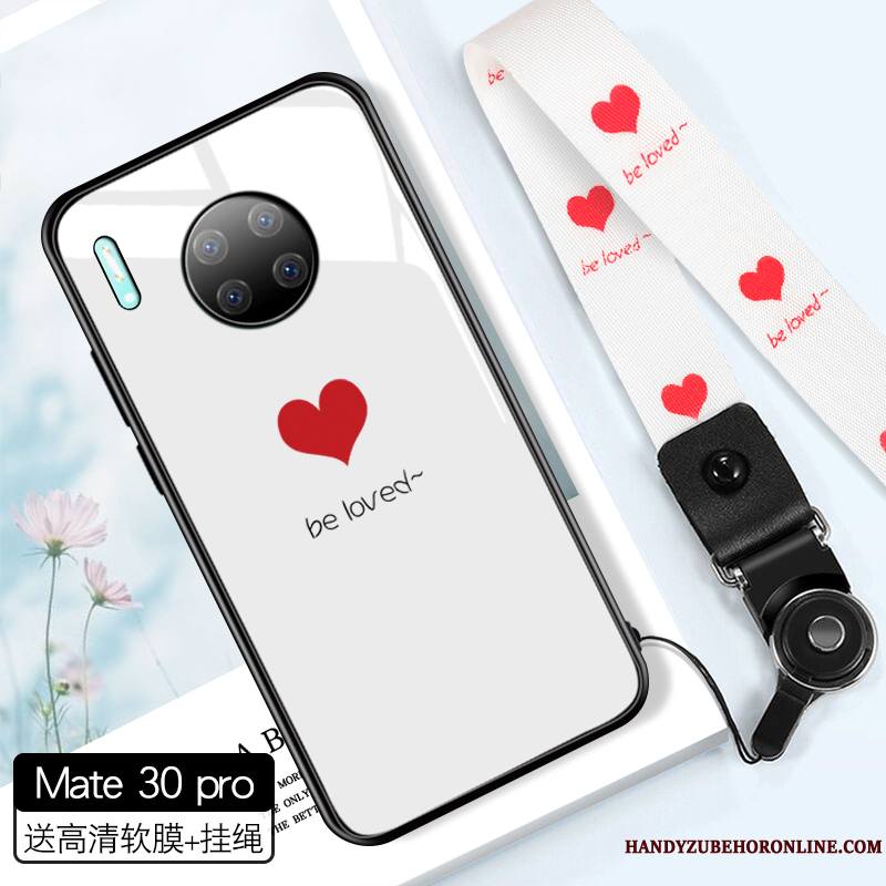 Huawei Mate 30 Pro Coque Ornements Suspendus Très Mince Amour Incassable Net Rouge Amoureux Tout Compris