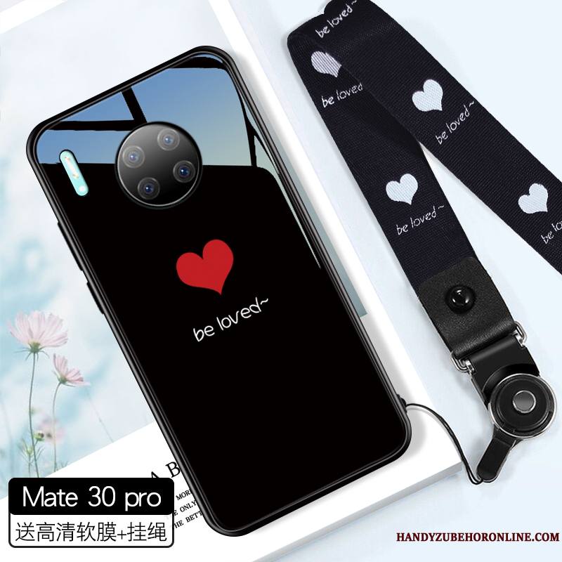Huawei Mate 30 Pro Coque Ornements Suspendus Très Mince Amour Incassable Net Rouge Amoureux Tout Compris