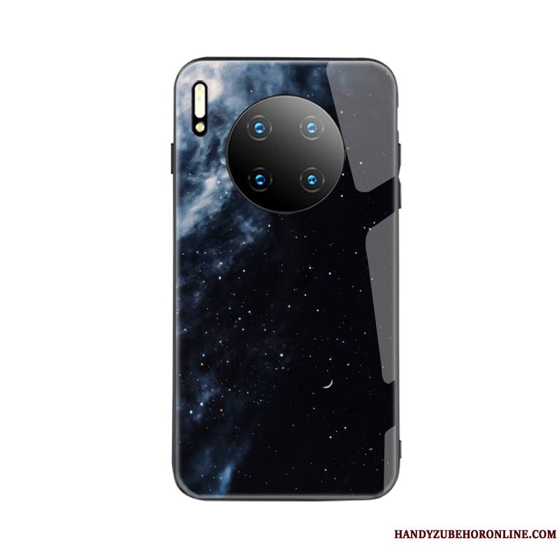 Huawei Mate 30 Pro Coque Personnalité Net Rouge Vent Étui Tempérer Miroir Simple