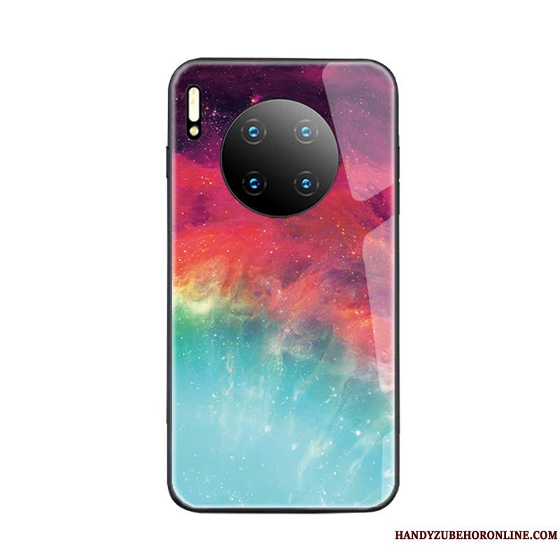 Huawei Mate 30 Pro Coque Personnalité Net Rouge Vent Étui Tempérer Miroir Simple