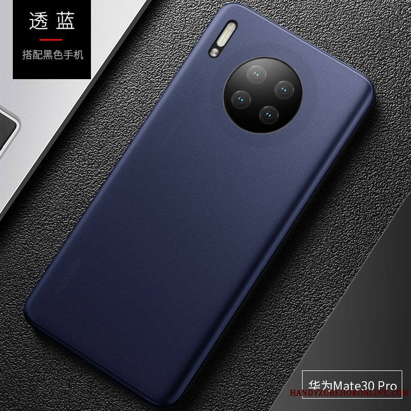 Huawei Mate 30 Pro Coque Personnalité Tout Compris Net Rouge Silicone Transparent Très Mince Délavé En Daim