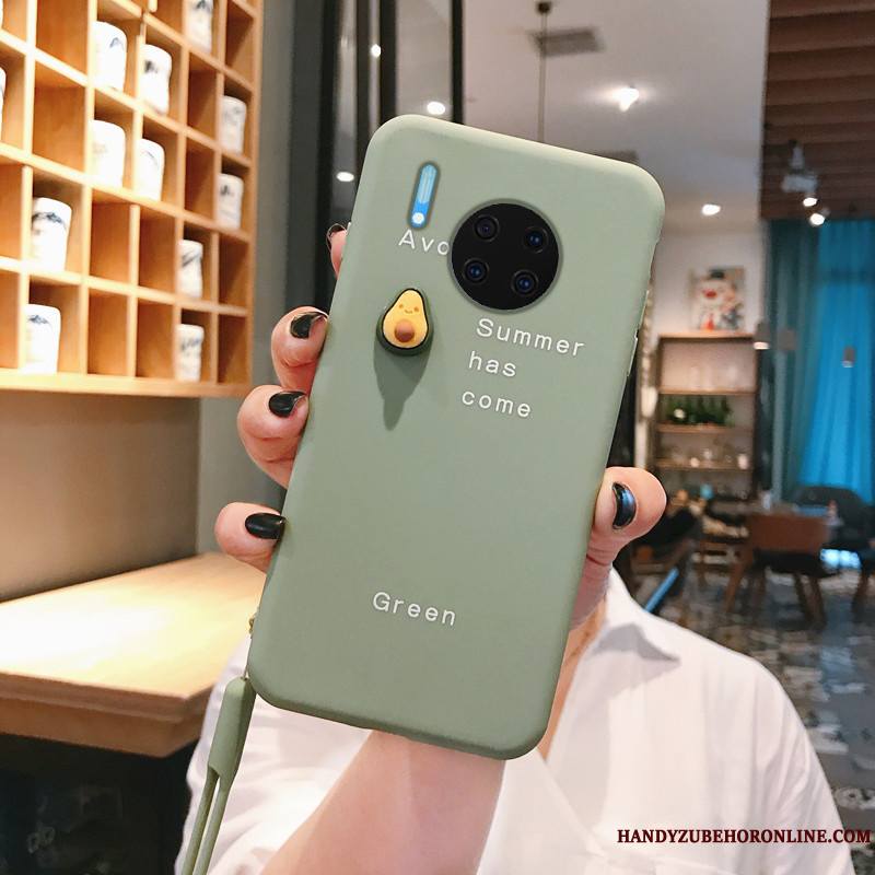 Huawei Mate 30 Pro Coque Vert Tout Compris Fluide Doux Étui Silicone Dessin Animé Dimensionnel