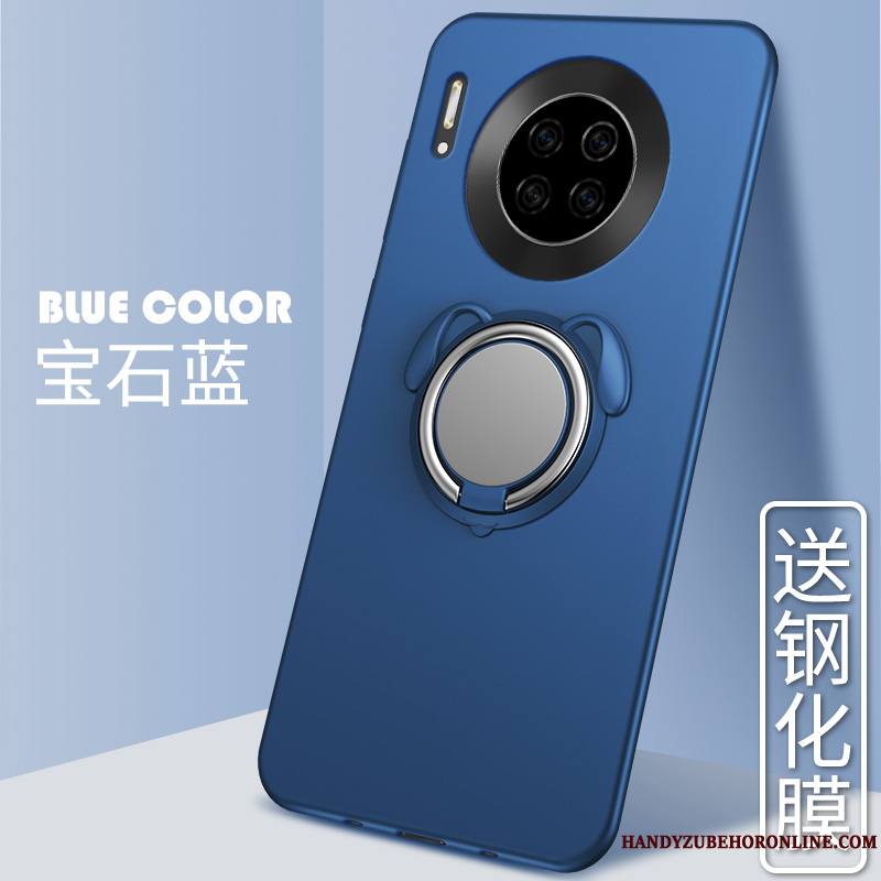 Huawei Mate 30 Pro Coque À Bord Délavé En Daim Support Tendance Protection Étui
