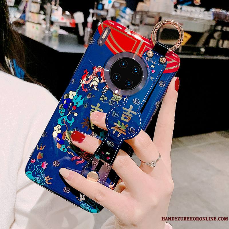 Huawei Mate 30 Pro Incassable Coque De Téléphone Style Chinois Amoureux Vert Marque De Tendance Net Rouge