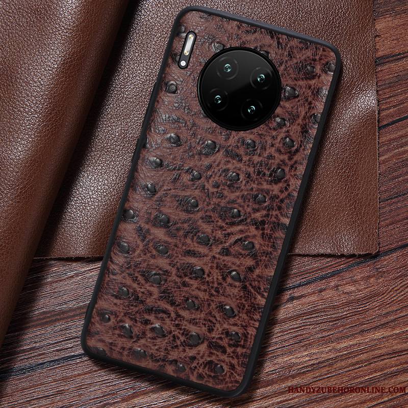 Huawei Mate 30 Pro Incassable Cuir Véritable Légère Tout Compris Étui Coque De Téléphone Étui En Cuir