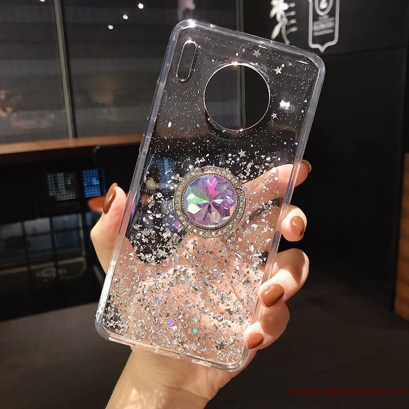 Huawei Mate 30 Pro Nouveau Tout Compris Coque De Téléphone Luxe Anneau Blanc Transparent