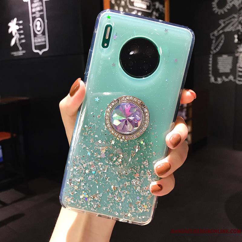 Huawei Mate 30 Pro Nouveau Tout Compris Coque De Téléphone Luxe Anneau Blanc Transparent