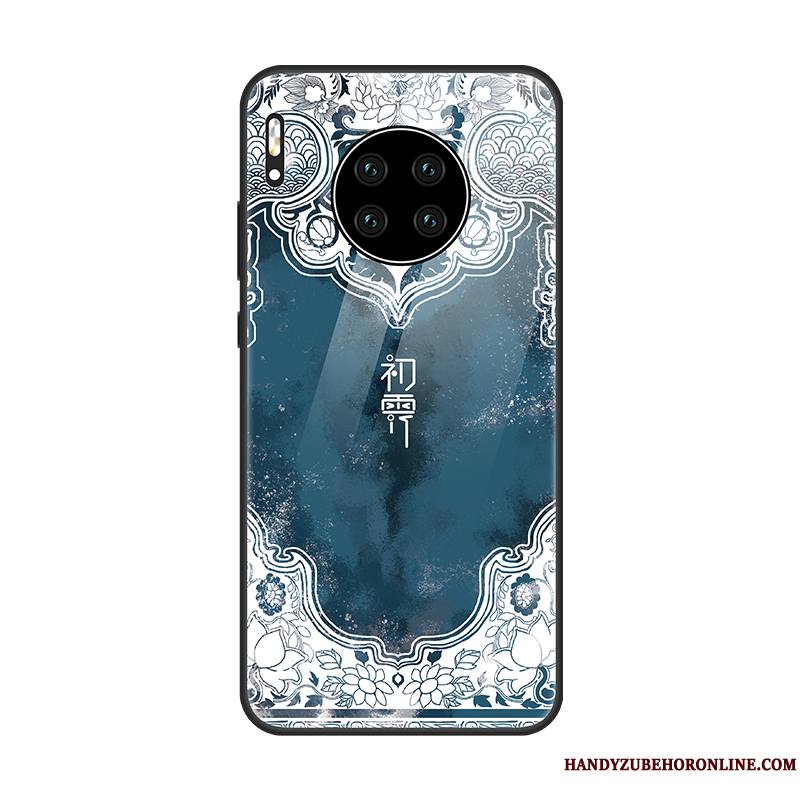 Huawei Mate 30 Pro Original Coque De Téléphone Blanc Tendance Style Chinois Nouveau Vintage