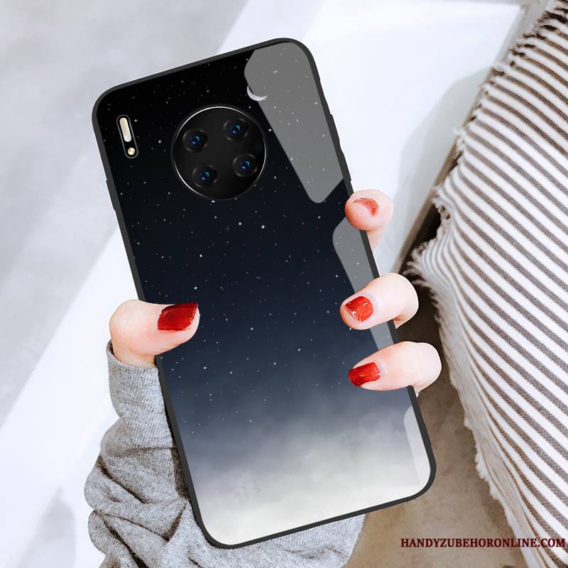 Huawei Mate 30 Pro Personnalité Original Refroidissement Vert Coque Très Mince Miroir