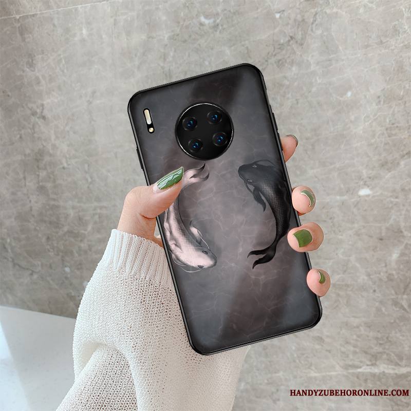 Huawei Mate 30 Pro Personnalité Original Refroidissement Vert Coque Très Mince Miroir