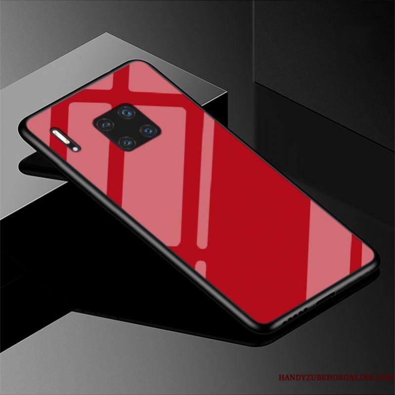 Huawei Mate 30 Rs Couleur Unie Authentique Coque Tendance Noir De Téléphone Difficile