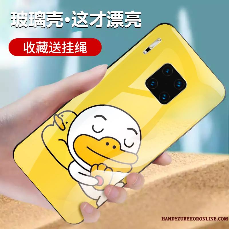 Huawei Mate 30 Rs Étui Protection Verre Incassable Jaune Coque De Téléphone