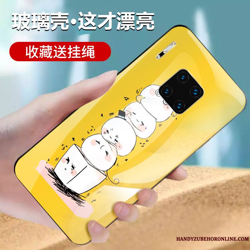 Huawei Mate 30 Rs Étui Protection Verre Incassable Jaune Coque De Téléphone