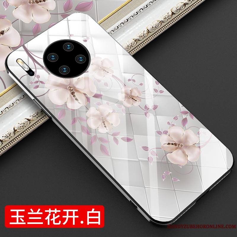 Huawei Mate 30 Tout Compris Coque De Téléphone Mode Luxe Personnalité Vent Fleurs