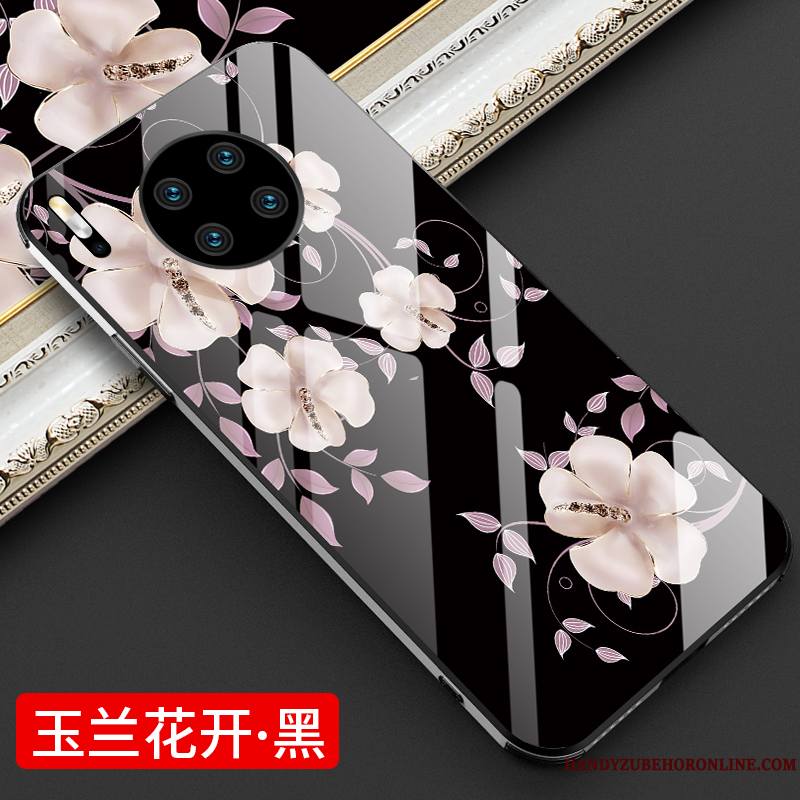 Huawei Mate 30 Tout Compris Coque De Téléphone Mode Luxe Personnalité Vent Fleurs