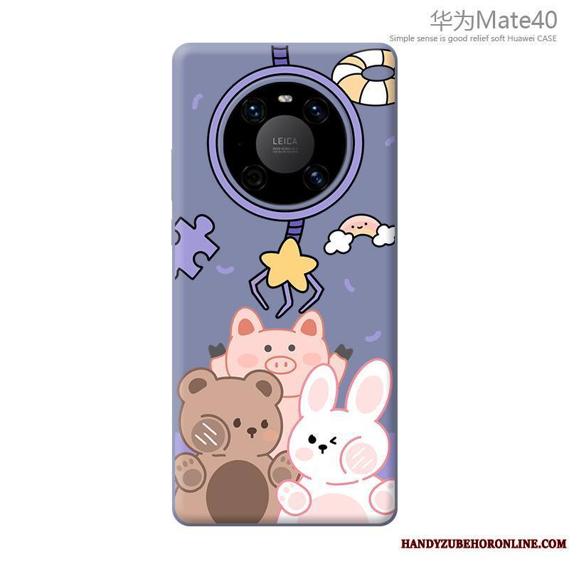 Huawei Mate 40 Coque Étui Créatif Dessin Animé Incassable Bleu Nouveau Tout Compris