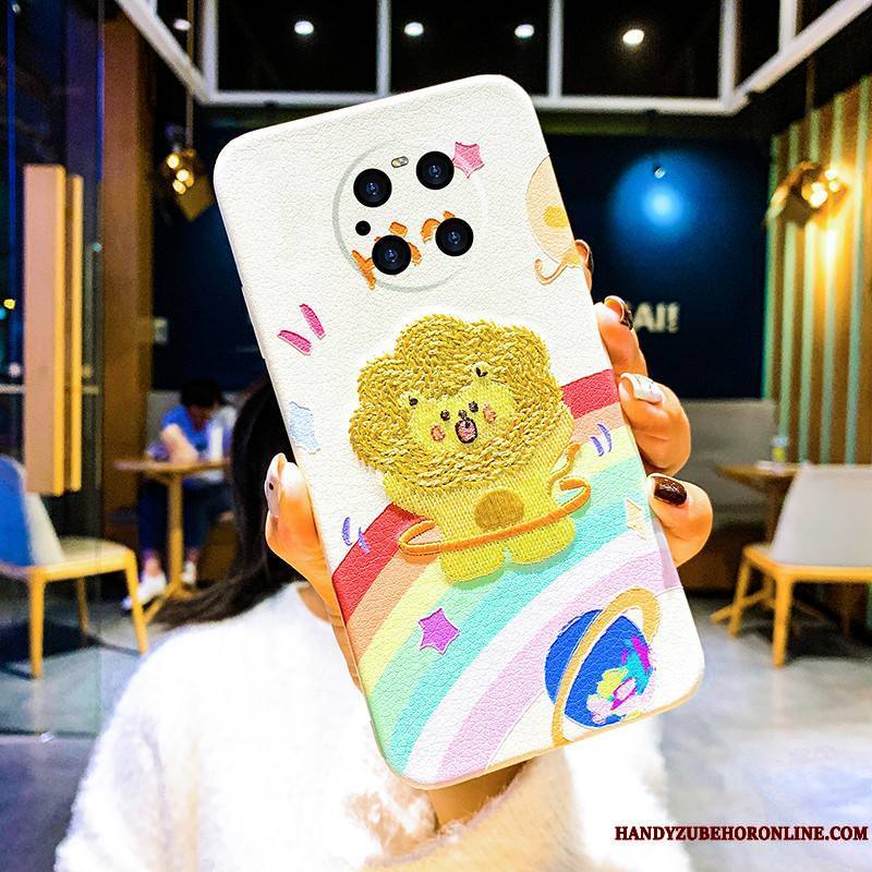 Huawei Mate 40 Pro Coque Créatif Protection Jaune Dessin Animé Charmant Étui Incassable