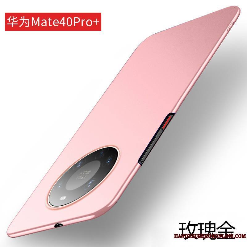 Huawei Mate 40 Pro+ Coque Délavé En Daim Luxe Incassable Fluide Doux Rouge Tout Compris Nouveau