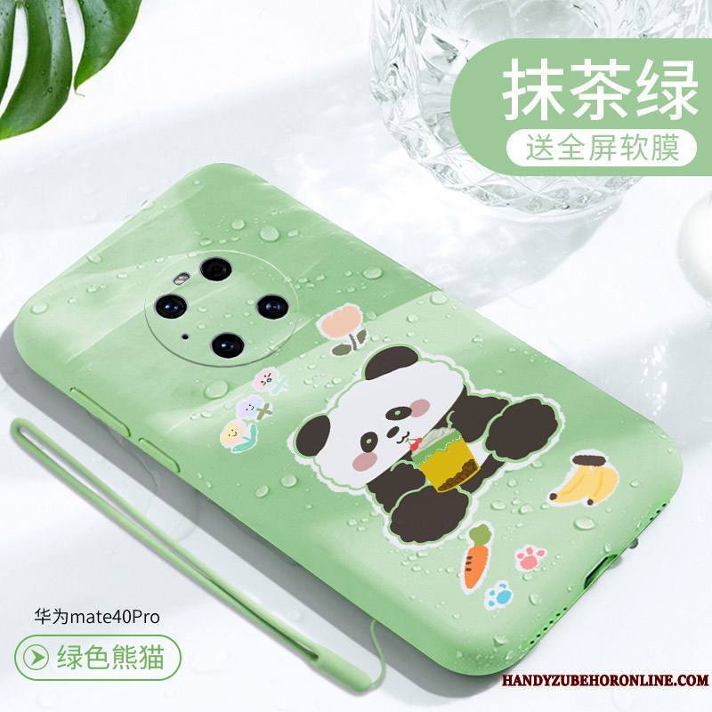 Huawei Mate 40 Pro Coque Vert Dessin Animé Personnalité Téléphone Portable Silicone Charmant Nouveau