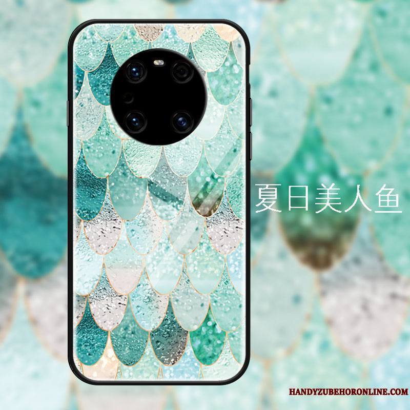Huawei Mate 40 Pro Coque Vert Tout Compris Mode Protection Ornements Suspendus Frais Luxe