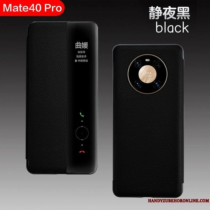 Huawei Mate 40 Pro Coque Windows Incassable Luxe Housse Business Dormance Qualité