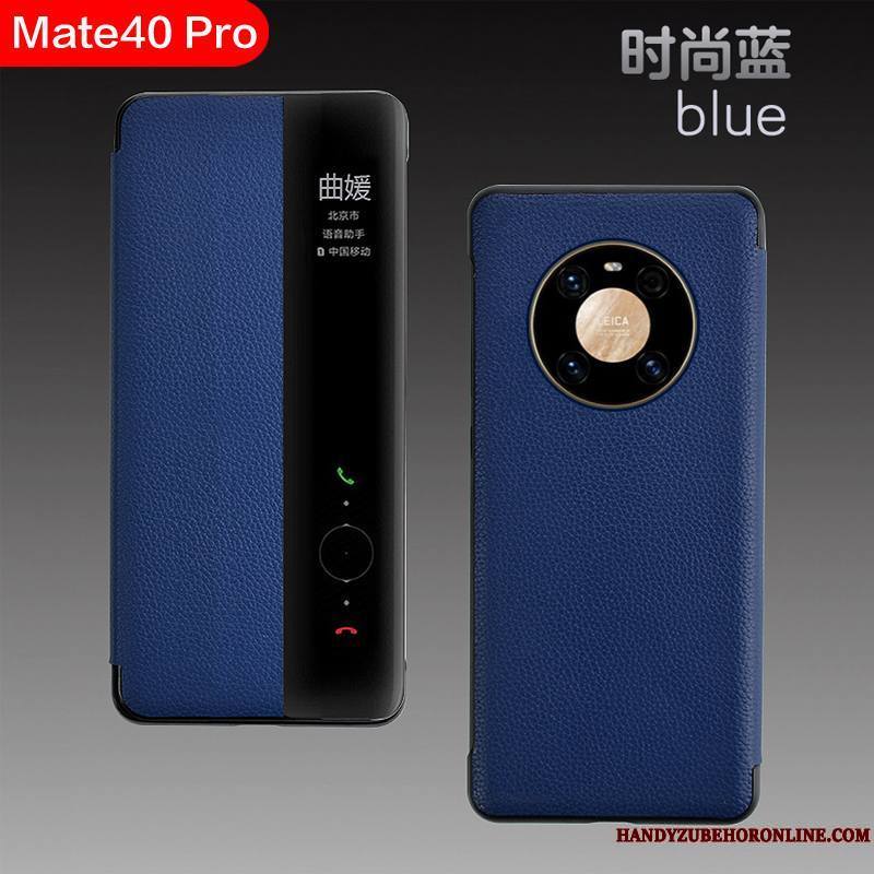 Huawei Mate 40 Pro Coque Windows Incassable Luxe Housse Business Dormance Qualité